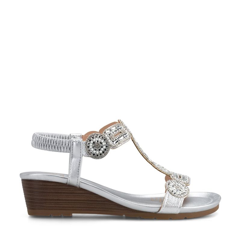 WEIDE - Sandalias Pilar Plateado Weide