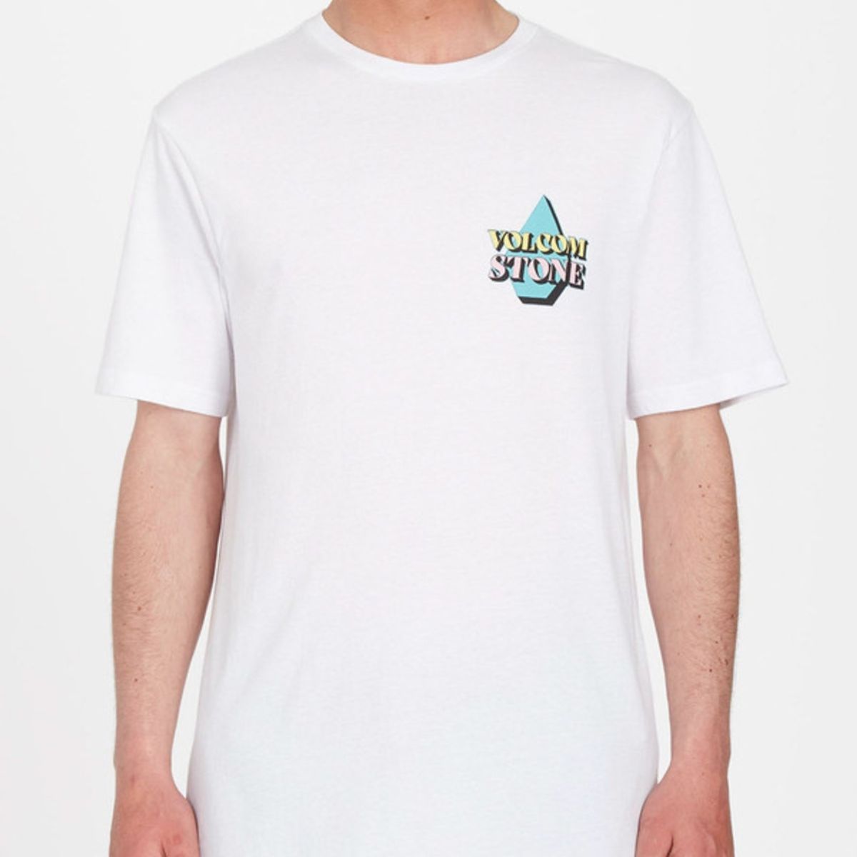 VOLCOM - Polera Stript Blanco Hombre Volcom