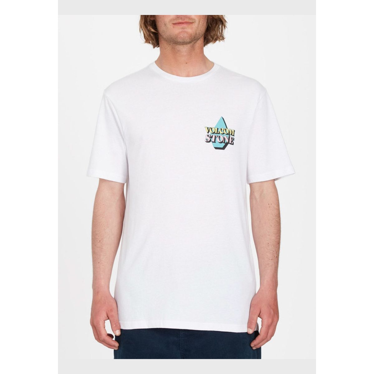VOLCOM - Polera Stript Blanco Hombre Volcom