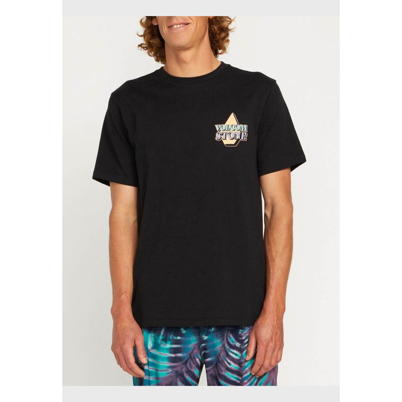 VOLCOM - Polera Stript Negro Hombre Volcom
