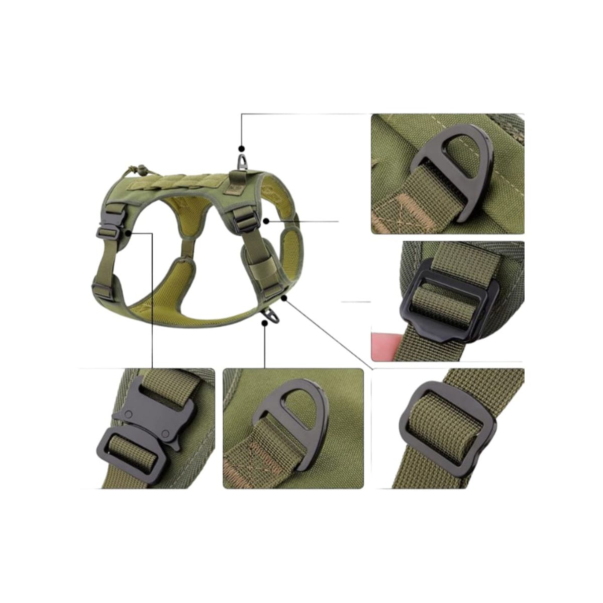 GENERICO - Arnés De Entrenamiento Para Perros Grandes Talla XL Verde