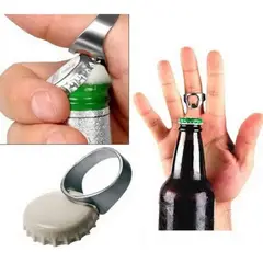GENERICO - Destapador Cerveza Anillo Abridor Destapador Acero Botellas
