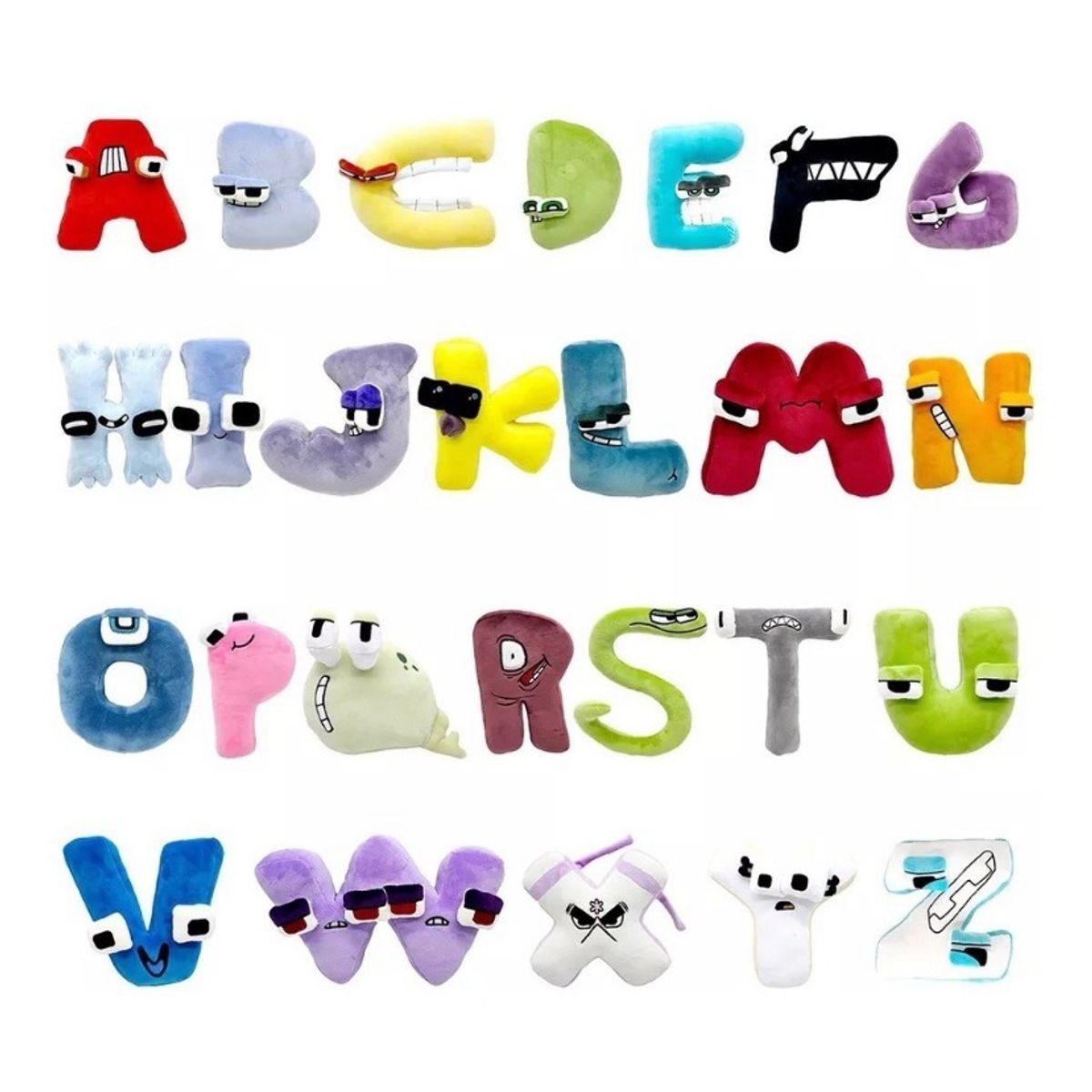GENERICO - Alfabeto Lore Abcdario Completo 26 peluches