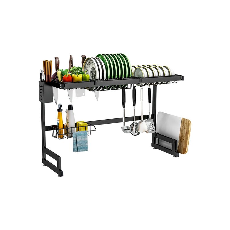 DECOTEAM - Secaplatos Escurridor de Loza Decoteam 2 Niveles Acero Inox DECOTEAM