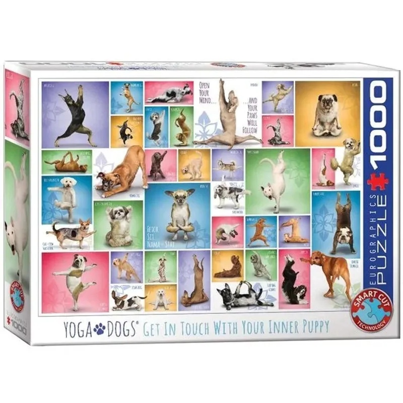 EUROGRAPHICS - EUROGRAPHICS 6000-0954 YOGA DOGS PUZZLE 1000 PIEZAS