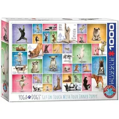 EUROGRAPHICS - 6000-0954 YOGA DOGS PUZZLE 1000 PIEZAS