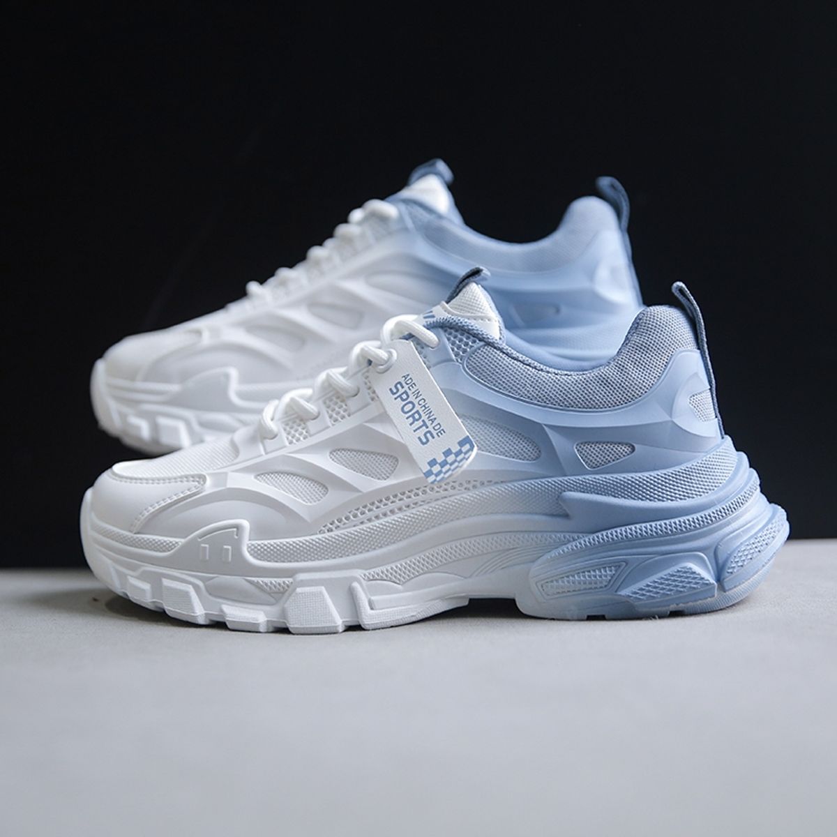 SHANDIAN - Zapatillas Deportivas Plataforma Mujer