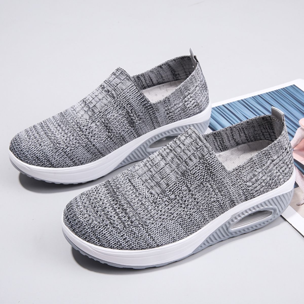 SHANDIAN - Zapatillas Casuales Plataforma Mujer