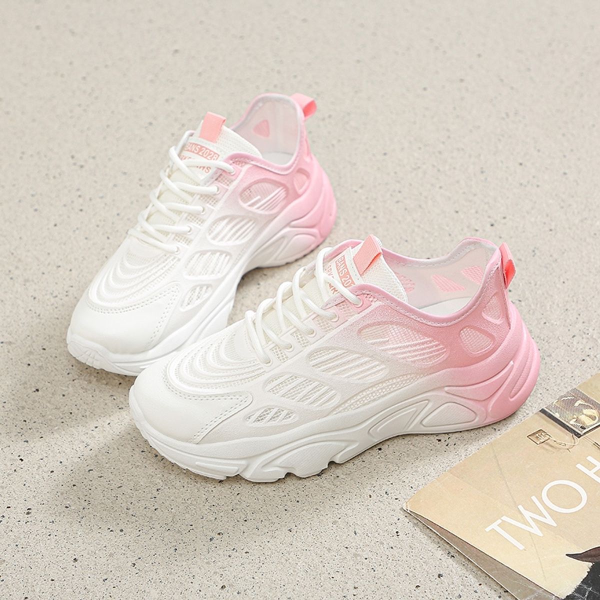 SHANDIAN - Zapatillas Deportivas Plataforma Mujer