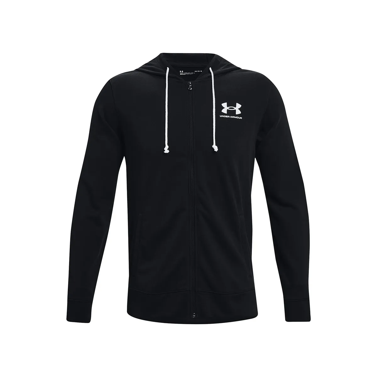 UNDER ARMOUR - Polerón full zip Rival Terry hombre Negro UNDER ARMOUR