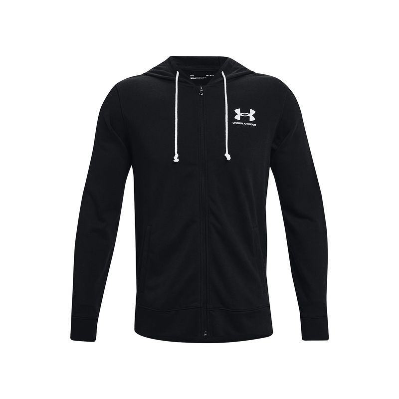UNDER ARMOUR - Polerón Hombre Ua Rival Terry Lc Fz Negro UNDER ARMOUR.-