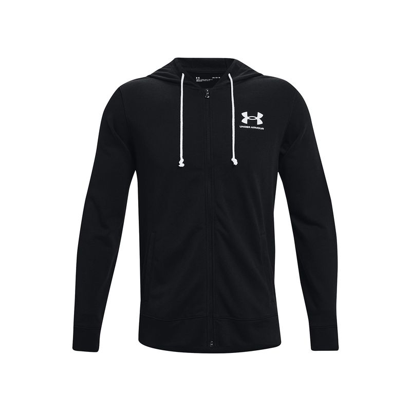UNDER ARMOUR - Polerón Hombre Ua Rival Terry Lc Fz Negro UNDER ARMOUR.-