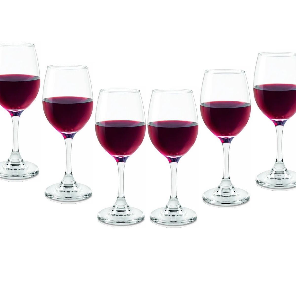CRISTAR - Copas de Vino Tinto Cristar Versalles 300cc X6
