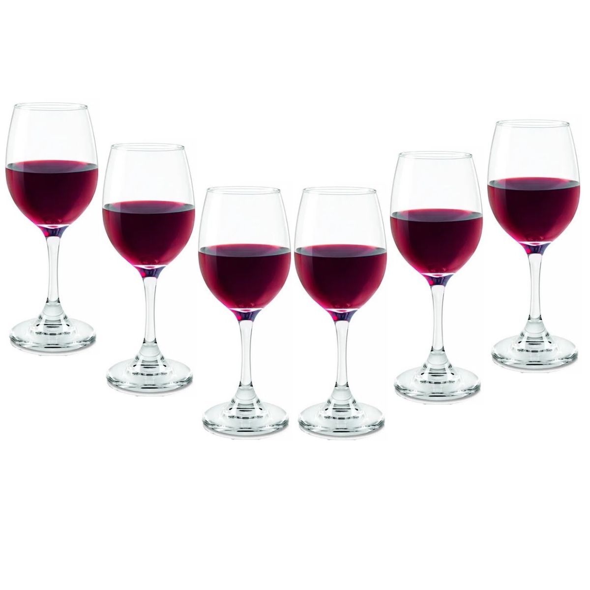CRISTAR - Copas de Vino Tinto Cristar Versalles 300cc X6