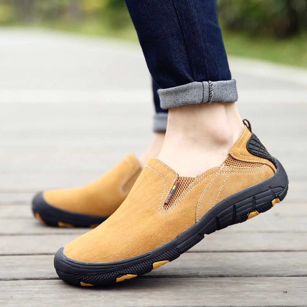 GENERICO - Hombre Zapatos Al Aire Libre Ante Mocasines