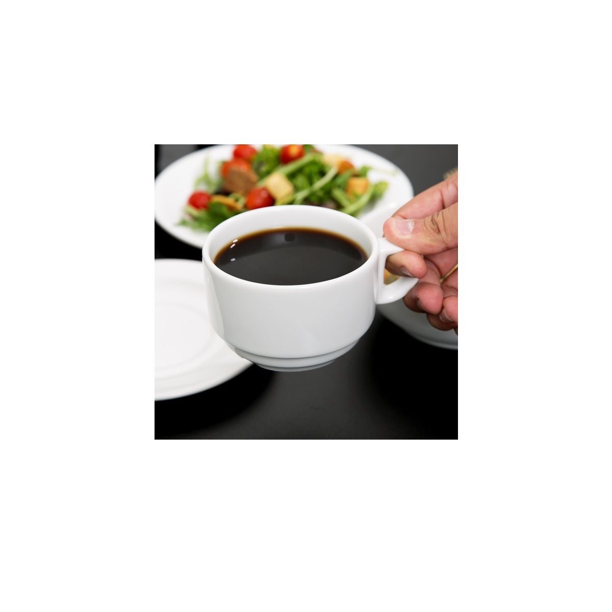 GENERICO - Tazas Para Café Espresso de Porcelana 100cc Wellington X6