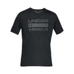 UNDER ARMOUR - Polera manga corta TeamWrdmrk hombre Negro