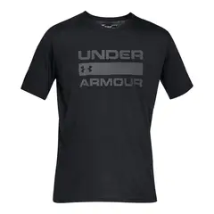 UNDER ARMOUR - Polera Hombre Team Issue Wordmark Negro