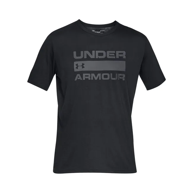 UNDER ARMOUR - Polera manga corta TeamWrdmrk hombre Negro UNDER ARMOUR