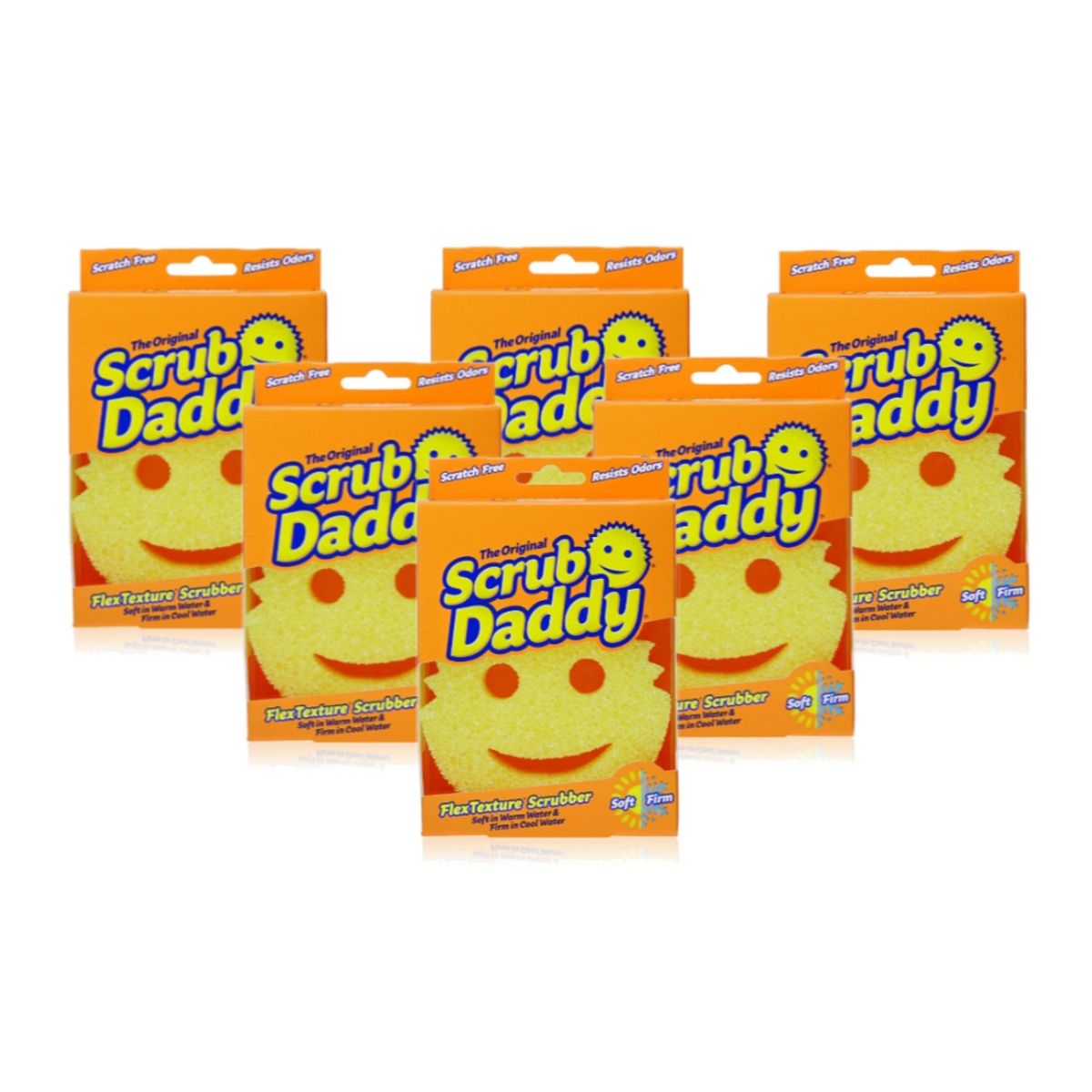 SCRUB DADDY - Esponja Scrub Daddy 6 Un SCRUB DADDY