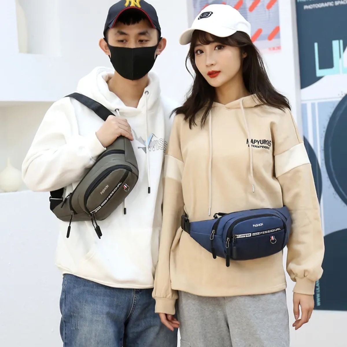 GENERICO - Banano Bolso Deportivo Riñonera Casual Unisex Uso Diario