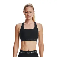 UNDER ARMOUR - Peto Mujer Ua Crossback Mid Bra Negro