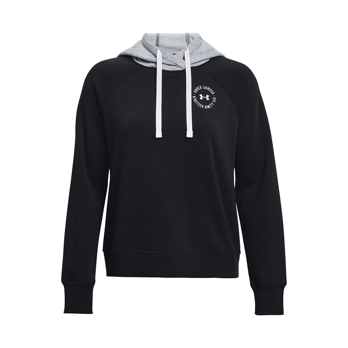 UNDER ARMOUR - Polerón Mujer Rival Flce Cb Hoodie Negro UNDER ARMOUR