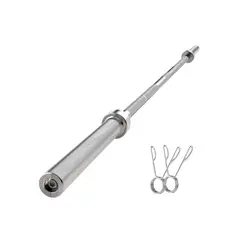LUMAX - Barra Recta Olimpica Profesional 2.2m 15 Kg