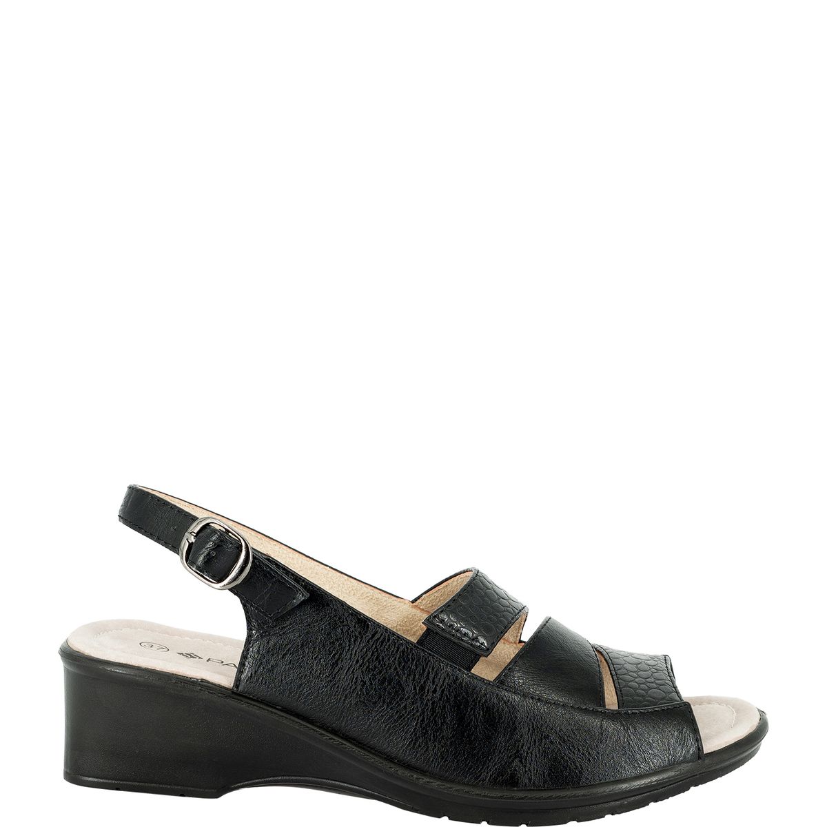 PASSER - Sandalia Mujer Negro Alberdi Passer