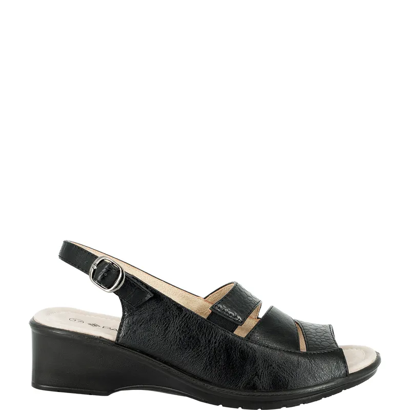 PASSER - Sandalia Mujer Negro Alberdi Passer