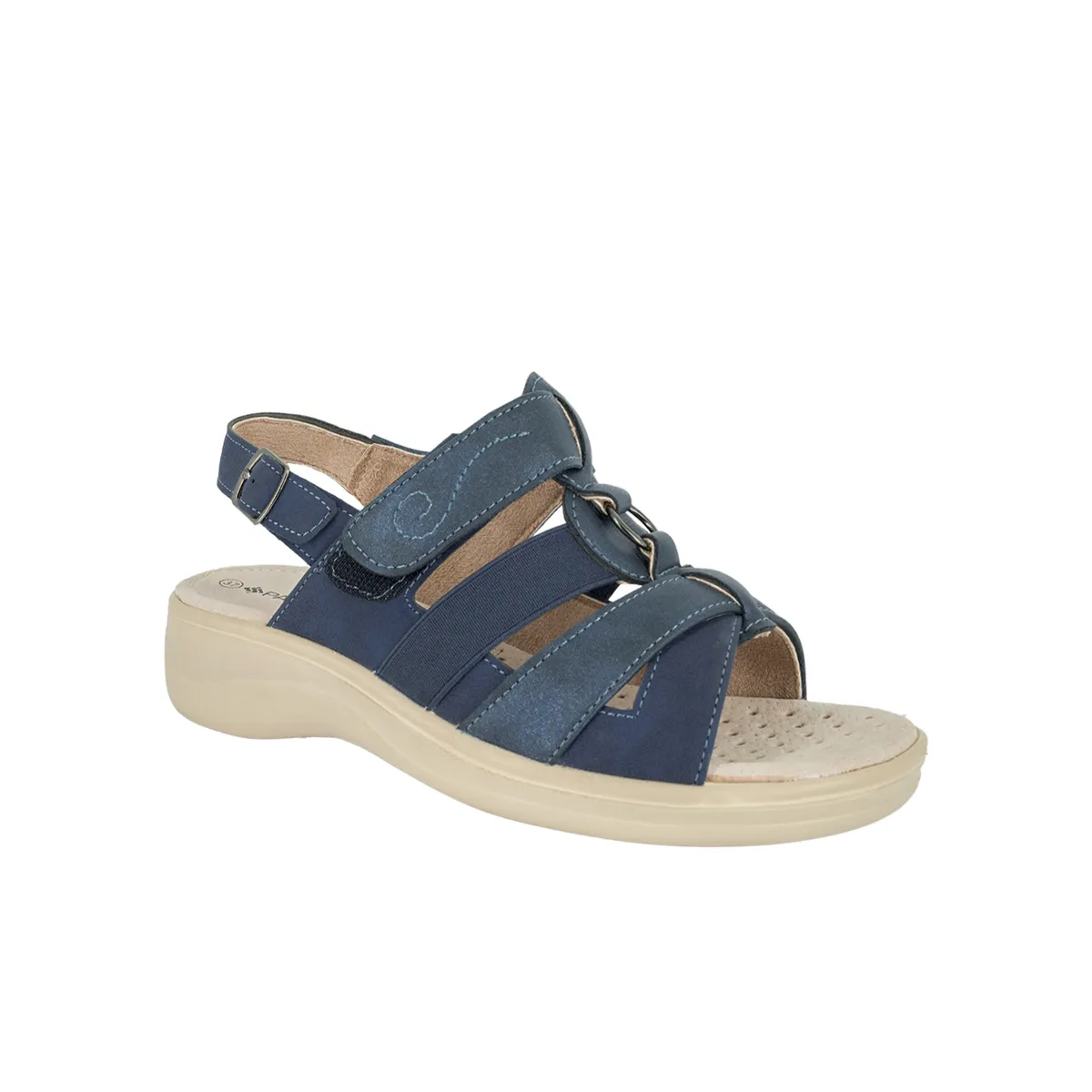 PASSER - Sandalia Mujer Azul Montes Passer