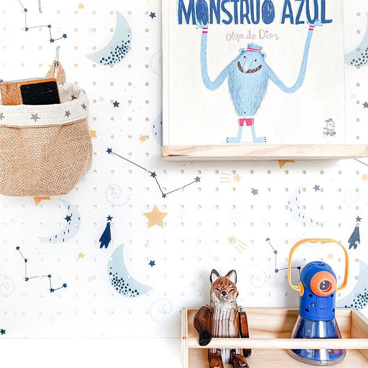 GIROM - Panel organizador de pared acrílico 60x50cm