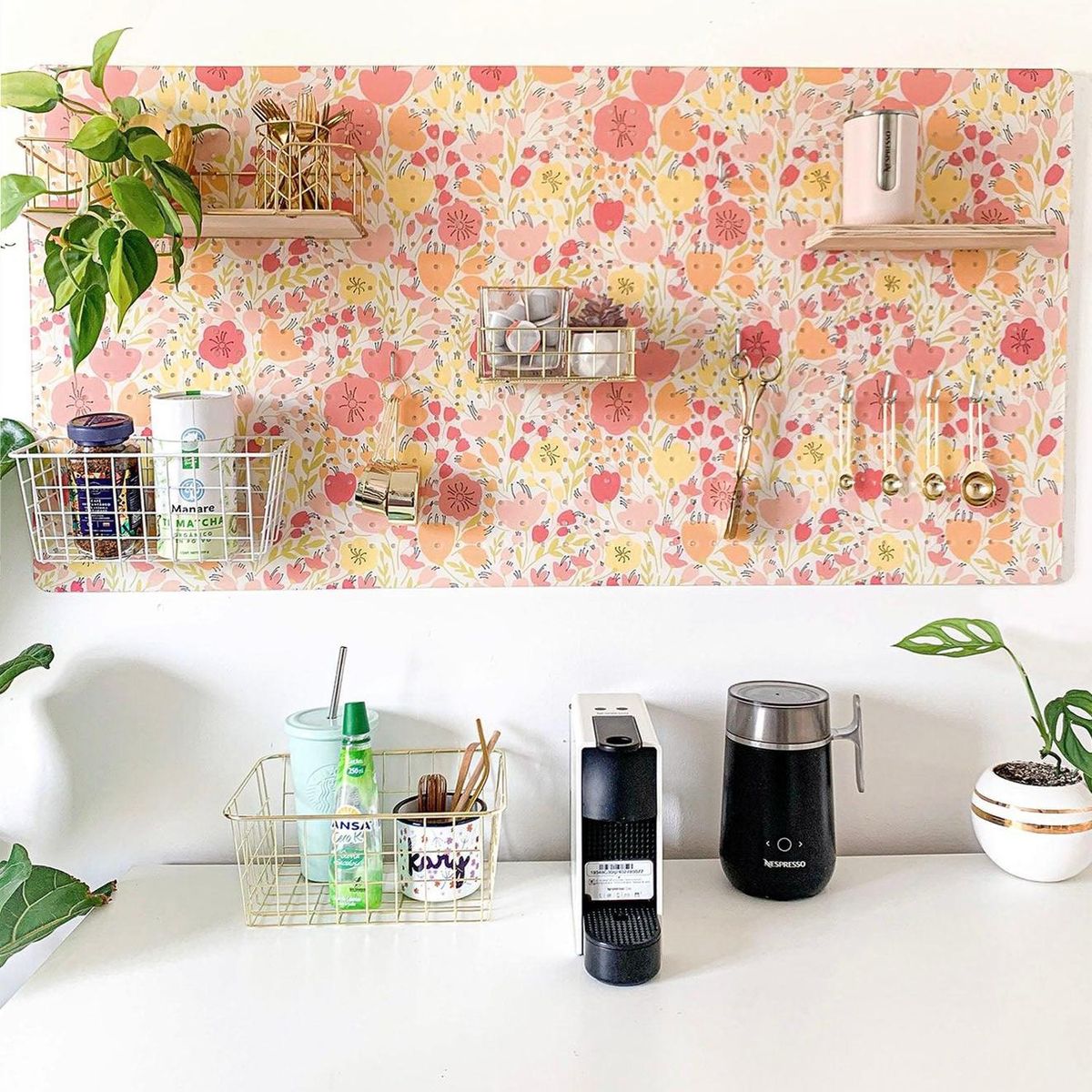 GIROM - Panel organizador de pared acrilico Primavera 100x60cm