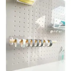 GIROM - Panel organizador de pared acrilico Gris 60x50cm