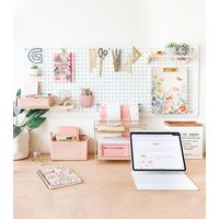 Panel organizador de pared acrilico blanco 60x50cm