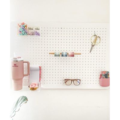 Imagen 2 del producto Panel organizador de pared acrilico blanco 60x50cm