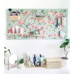 GIROM - Panel organizador de pared acrilico Margarita Menta 100x60cm