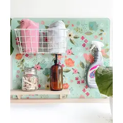 GIROM - Panel organizador de pared acrilico Margarita Menta 60x50cm