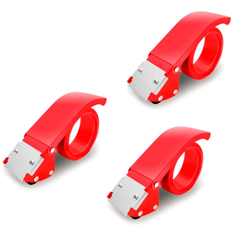 GENERICO - Pack X3 Porta Cinta Adhesiva De Embalaje Dispensador Huinch