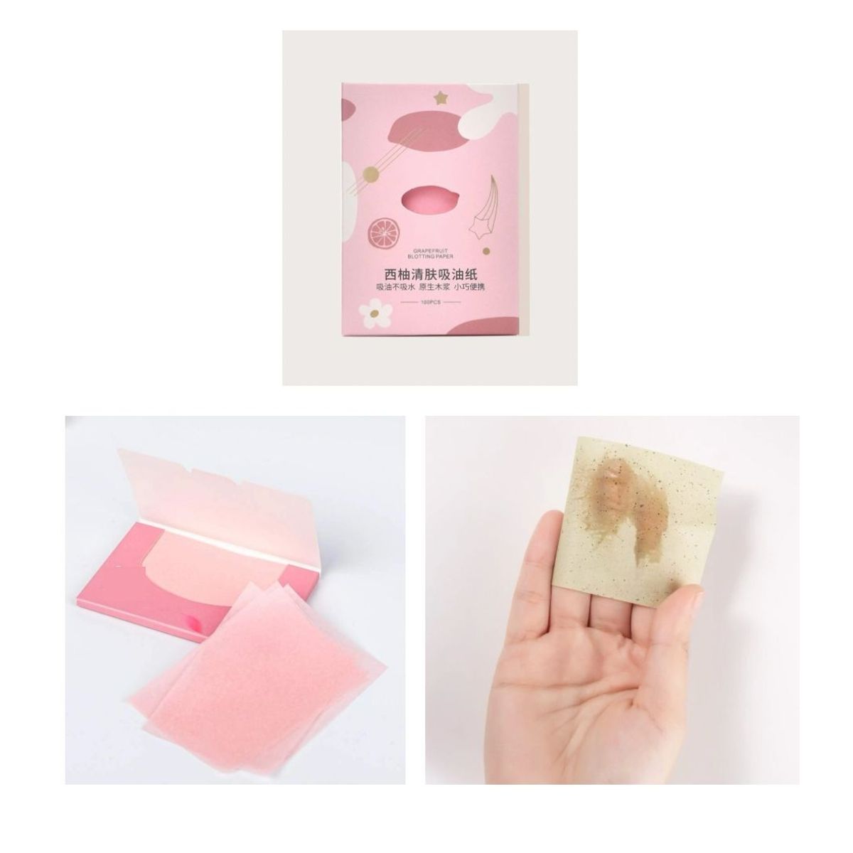 GENERICO - Papel Absorbente de Grasa Para El  Rostro x100hojas.