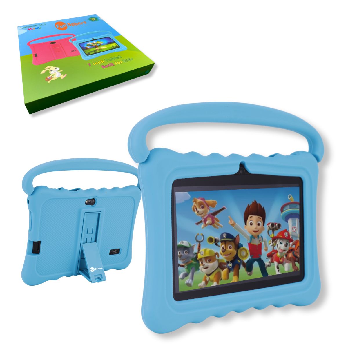 GENERICO - Tablet para Niños 7 Pulg. WiFi Playstore Control Parental Harmonik Azul