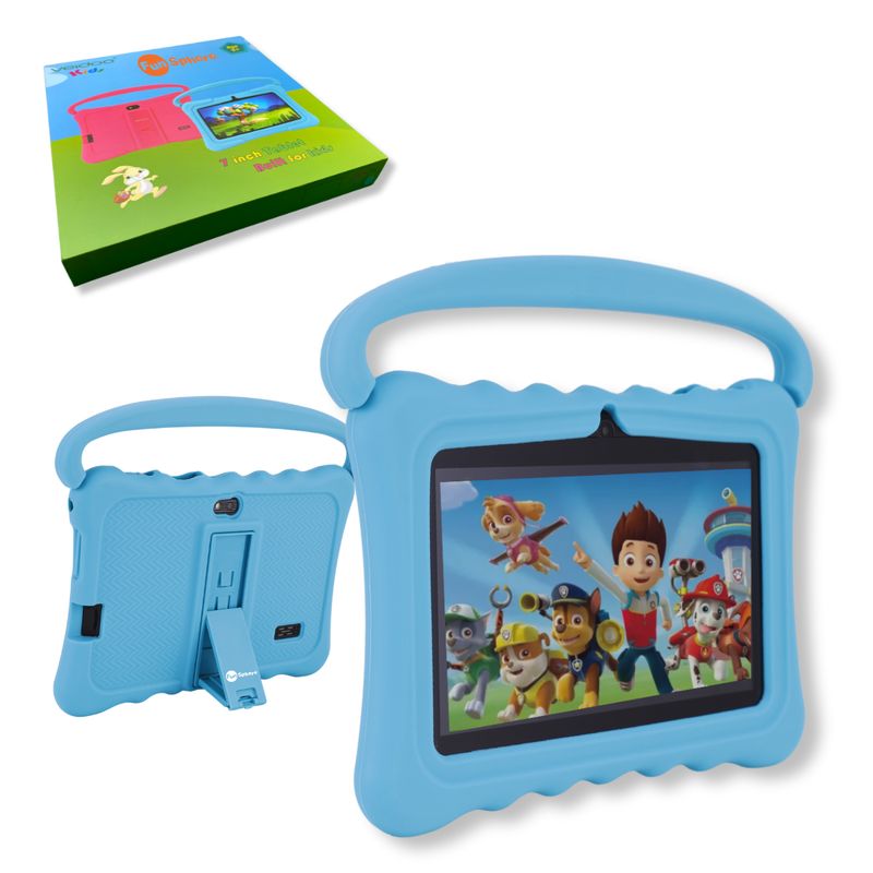 GENERICO - Tablet para Niños 7 Pulg. WiFi Playstore Control Parental FunSphere Azul