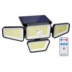 MAXWELL - Foco Led Solar Exterior Sensor 4 Direcciones - Blanco