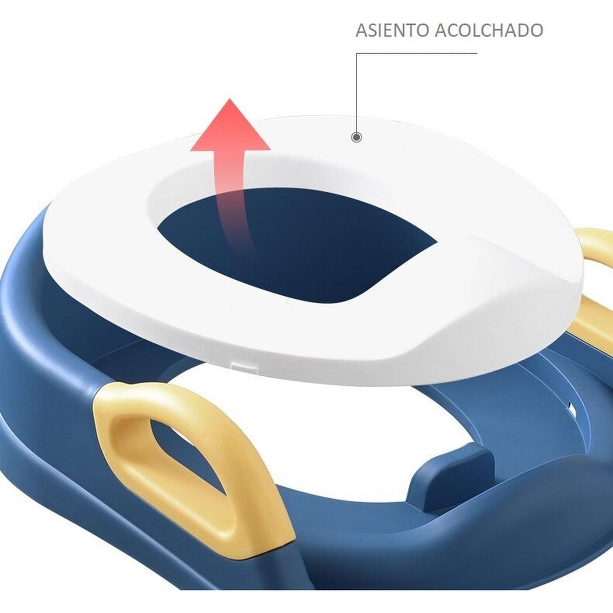 PARTYGLOBOS - Asientos Adaptador Escalera De Inodoro Baño Wc - Azul