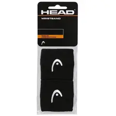 HEAD - Muñequera Tenis Unisex 2,5’’ Negro