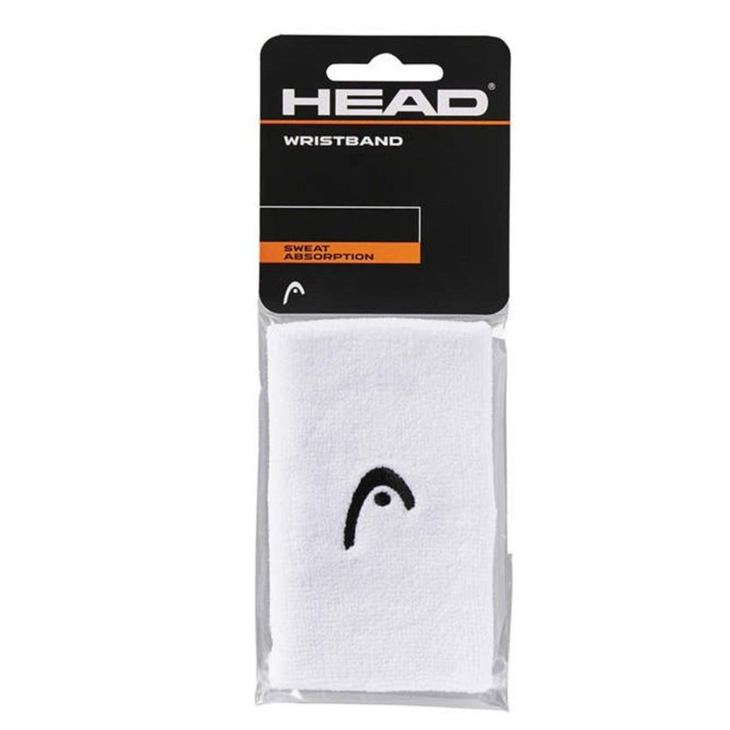 HEAD - Muñequera Tenis Unisex Head 5’’ Blanco