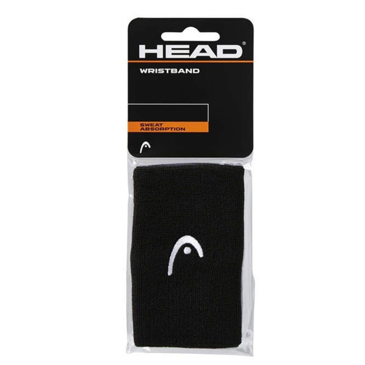 HEAD - Muñequera Unisex Tenis 5" Negra