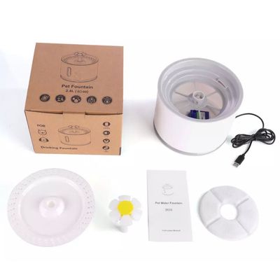 Imagen 2 del producto Bebedero Para Gatos o Perros + 4 Filtros Con Luz Led