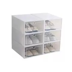 GENERICO - Cajones Organizadores De Zapato Apilable Pack 6 Unidades