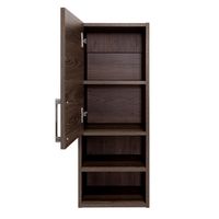 Mueble Auxiliar Baño 1 Puerta - Café Oscuro 81.5x30x25.5 cm